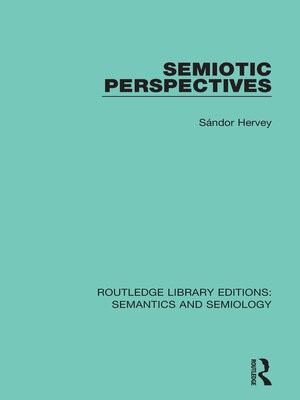 cover image of Semiotic Perspectives